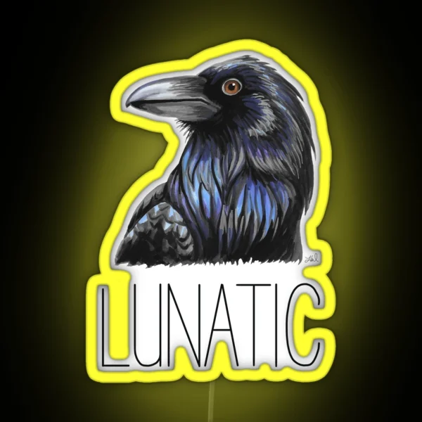Raven Lunatic RGB Neon Sign