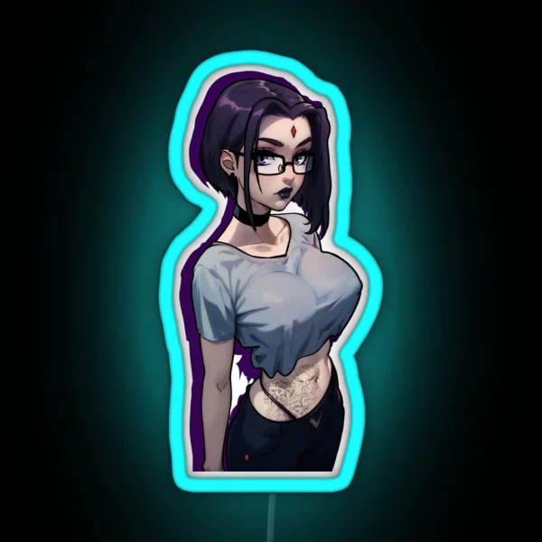 Raven Teen Titans RGB Neon Sign