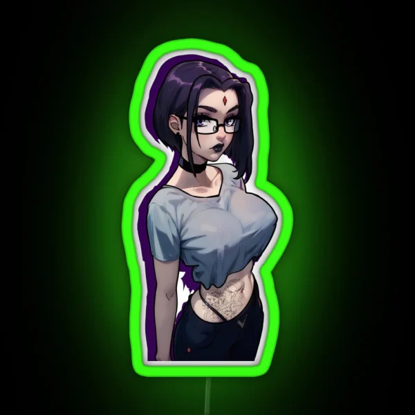 Raven Teen Titans RGB Neon Sign