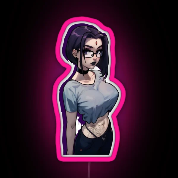 Raven Teen Titans RGB Neon Sign