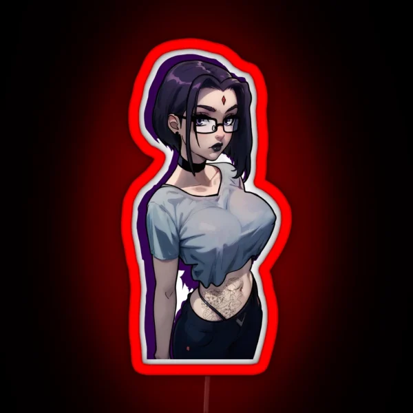 Raven Teen Titans RGB Neon Sign