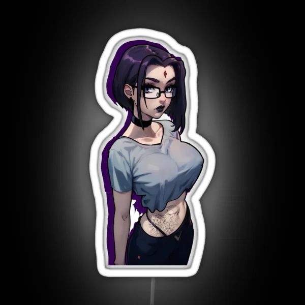 Raven Teen Titans RGB Neon Sign