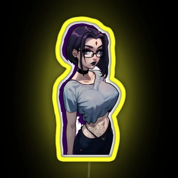 Raven Teen Titans RGB Neon Sign