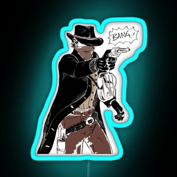 RDR 2 Arthur Morgan BANG RGB Neon Sign