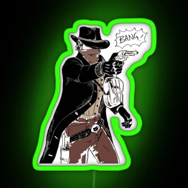 RDR 2 Arthur Morgan BANG RGB Neon Sign