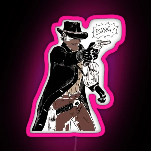 RDR 2 Arthur Morgan BANG RGB Neon Sign