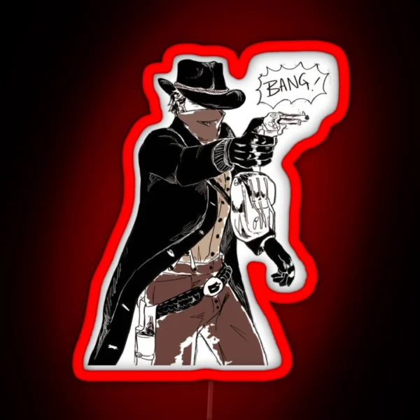 RDR 2 Arthur Morgan BANG RGB Neon Sign