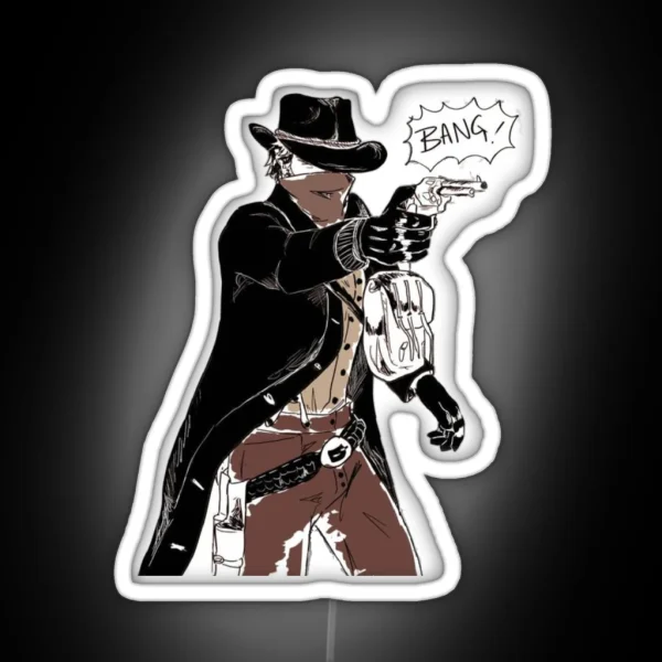 RDR 2 Arthur Morgan BANG RGB Neon Sign