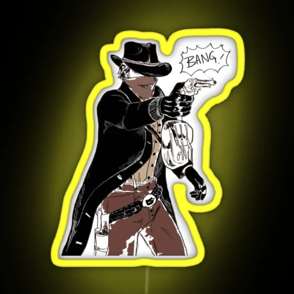 RDR 2 Arthur Morgan BANG RGB Neon Sign