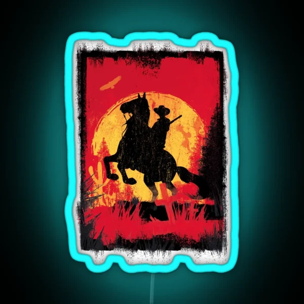 RDR Sunset RGB Neon Sign