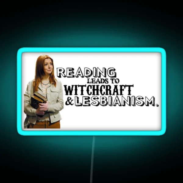 Reading Leads To Lesbianism RGB Neon Sign