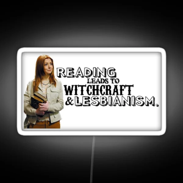 Reading Leads To Lesbianism RGB Neon Sign