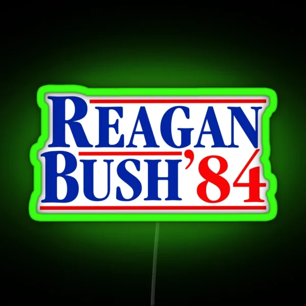 Reagan Bush 84 RGB Neon Sign