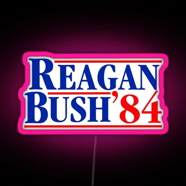 Reagan Bush 84 RGB Neon Sign