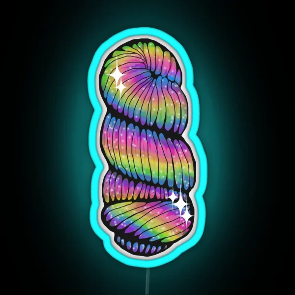 Really Epic Rainbow Skein Of Yarn RGB Neon Sign
