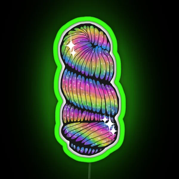 Really Epic Rainbow Skein Of Yarn RGB Neon Sign