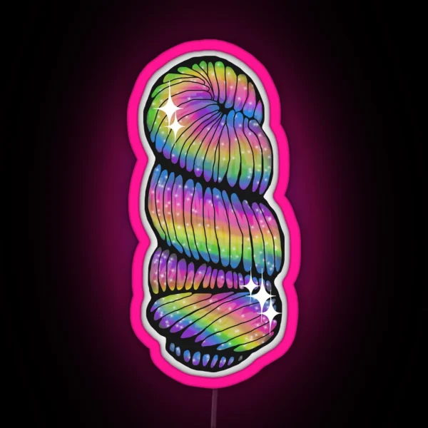 Really Epic Rainbow Skein Of Yarn RGB Neon Sign