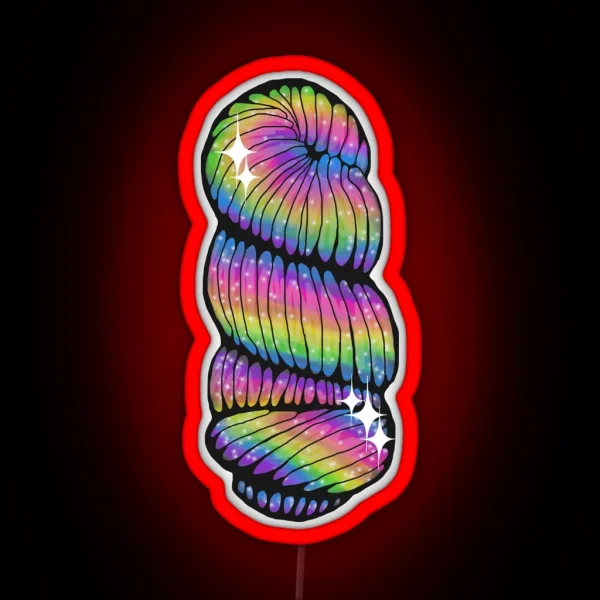 Really Epic Rainbow Skein Of Yarn RGB Neon Sign