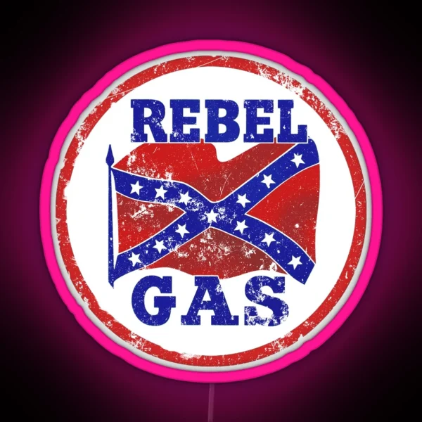 Rebel Gas RGB Neon Sign