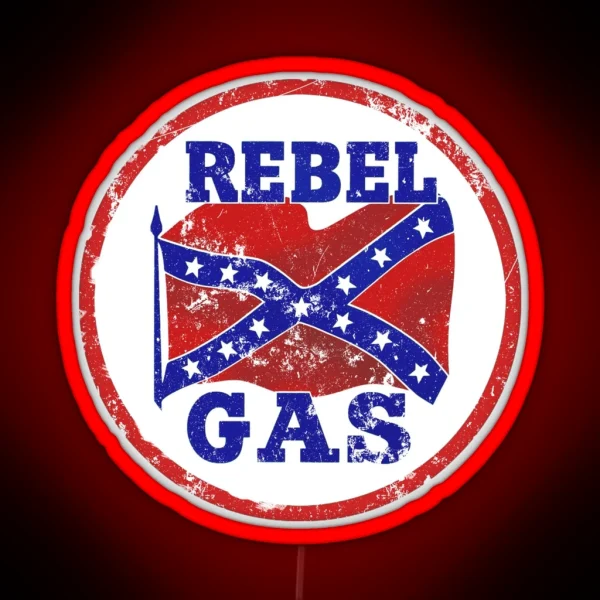 Rebel Gas RGB Neon Sign