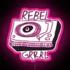 Rebel Grrrl with Record Player and Pink Neon Sign