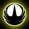 Rebel Logo RGB Neon Sign in Yellow