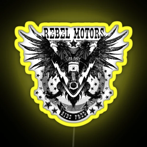 Rebel Motors RGB Neon Sign