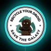 recycle your droid save the galaxy sci-fi funny rgb neon sign