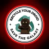 Recycle Your Droid Save The Galaxy Sci-Fi Funny RGB Neon Sign Red