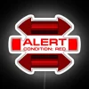 red alert star trek and beyond rgb neon sign white