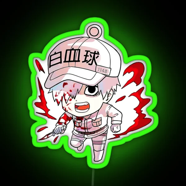 Red Blood Cell Art RGB Neon Sign