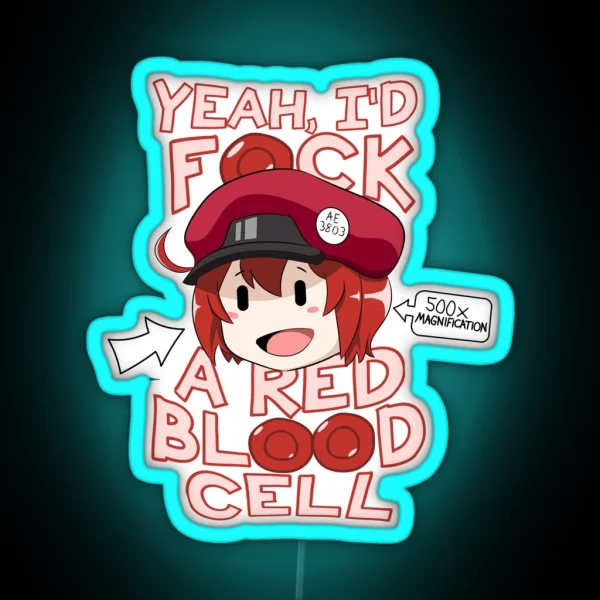 RED BLOOD CELL RGB Neon Sign