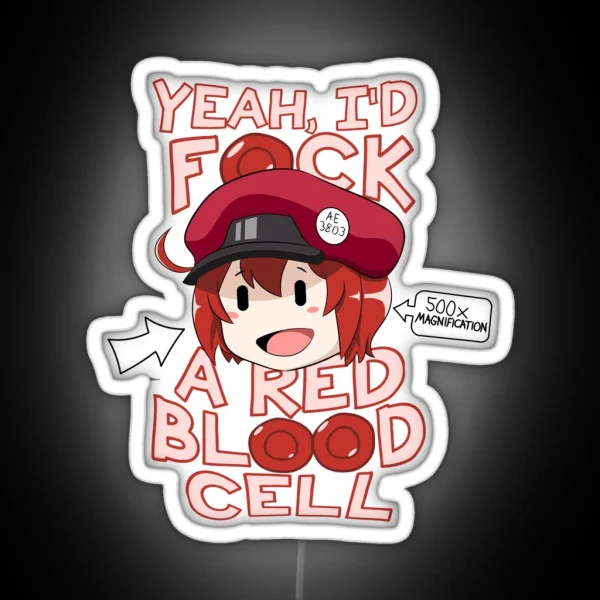 RED BLOOD CELL RGB Neon Sign