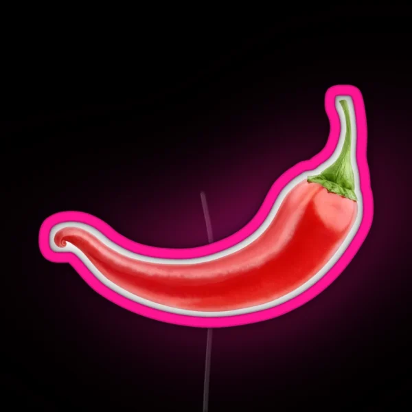 Red Chili Pepper RGB Neon Sign