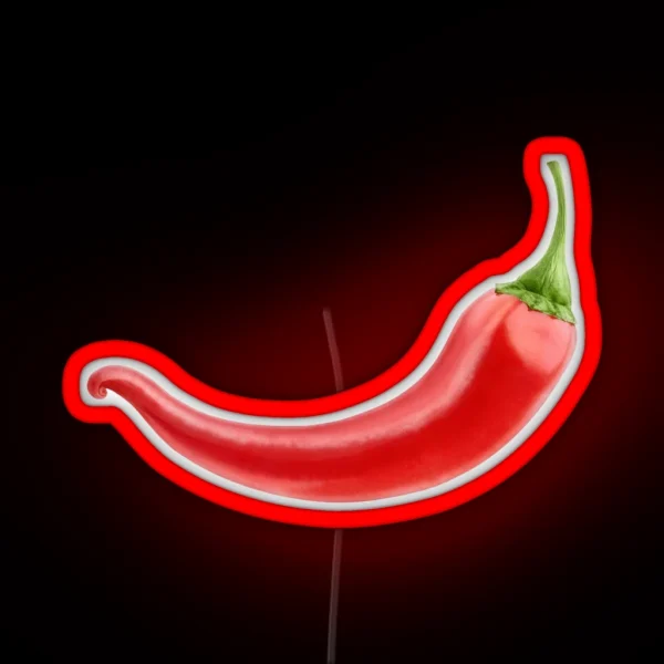 Red Chili Pepper RGB Neon Sign