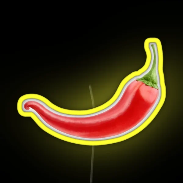 Red Chili Pepper RGB Neon Sign