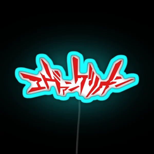 Red Evangelion RGB Neon Sign