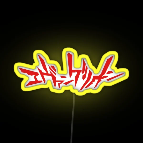 Red Evangelion RGB Neon Sign
