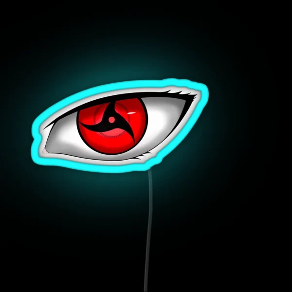 Red Eye Shuriken RGB Neon Sign