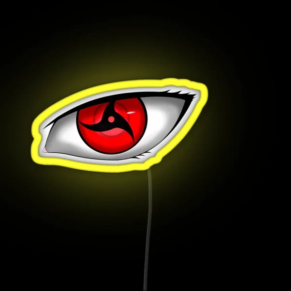 Red Eye Shuriken RGB Neon Sign