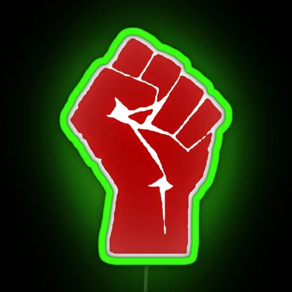 Red Fist RGB Neon Sign