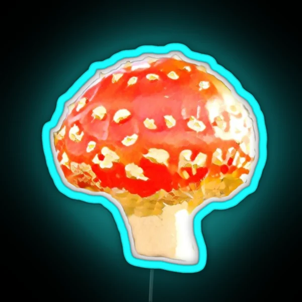 Red Fly Agaric RGB Neon Sign