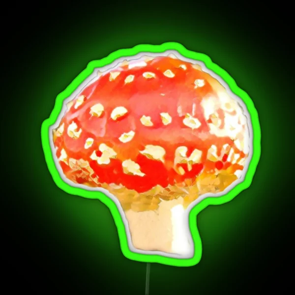 Red Fly Agaric RGB Neon Sign