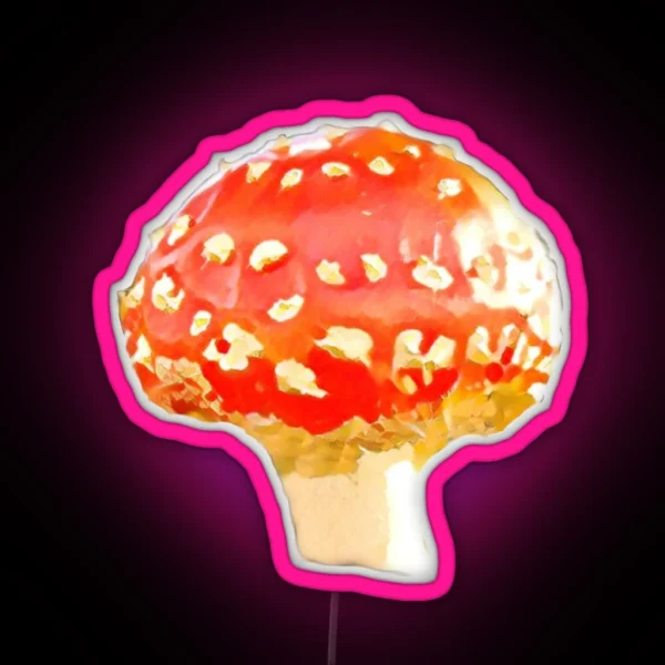 Red Fly Agaric RGB Neon Sign