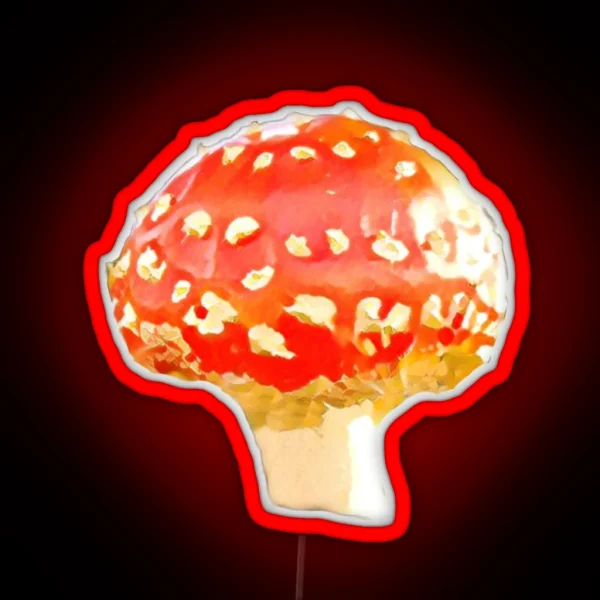 Red Fly Agaric RGB Neon Sign