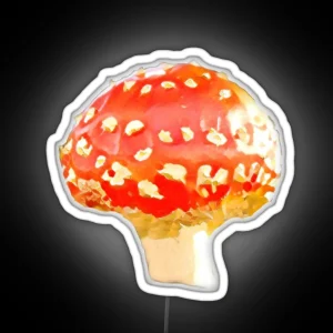 Red Fly Agaric RGB Neon Sign