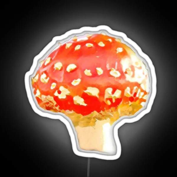 Red Fly Agaric RGB Neon Sign