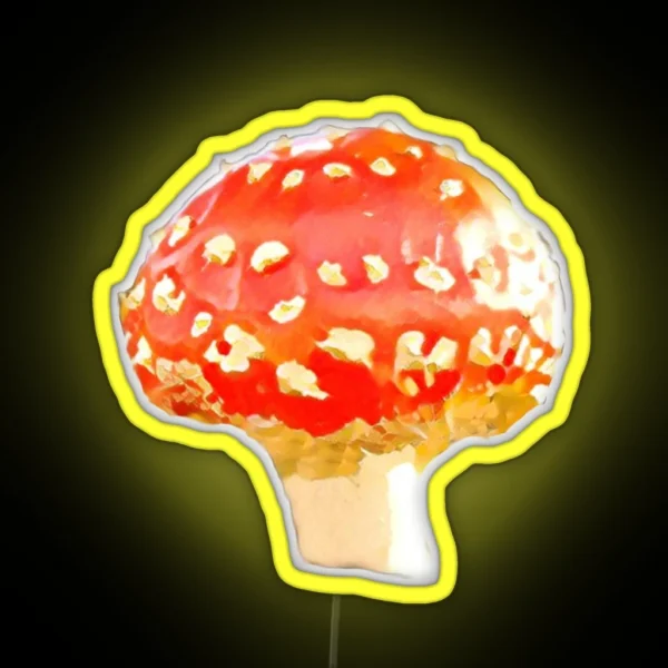 Red Fly Agaric RGB Neon Sign