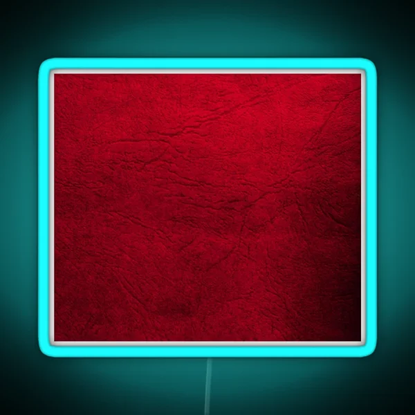 Red Leather Animal Skin Repainted Say No To Animal Harm RGB Neon Sign