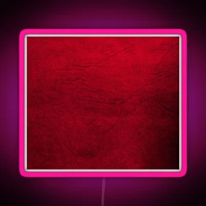 Red Leather Animal Skin Repainted Say No To Animal Harm RGB Neon Sign